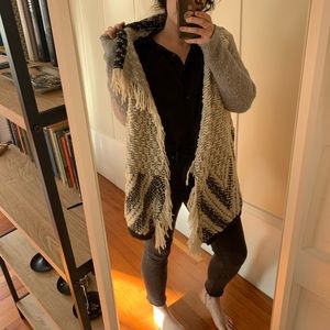 ANTHRO - Mixed Yarn A-Line Sweater